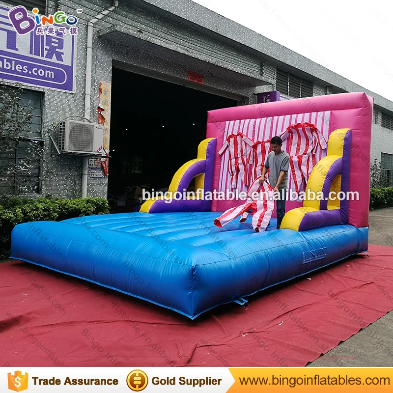 3x3x5 Meters Inflatable stick wall jumping bed with costumes FREE shipping fee | Игрушки и хобби