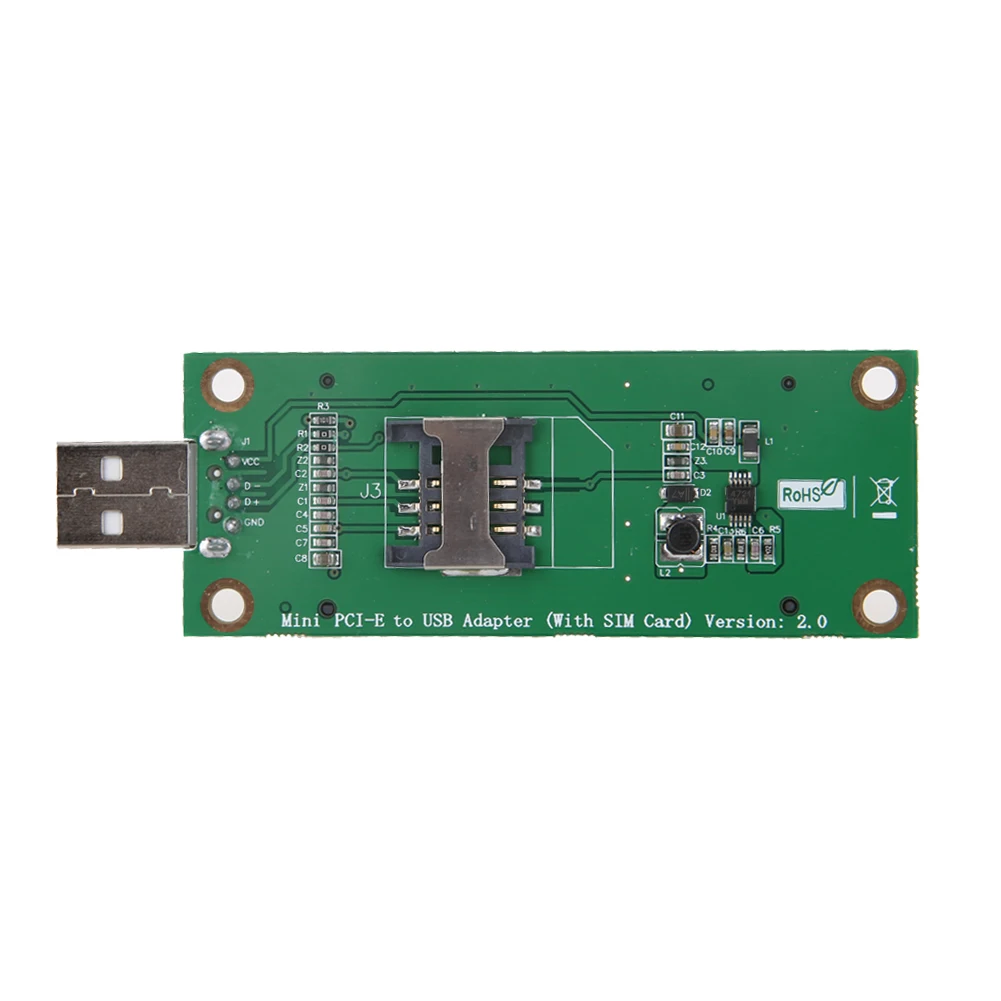 Адаптер PCI Express на Mini PCIE беспроводной адаптер с WWAN USB со слотом для SIM карты