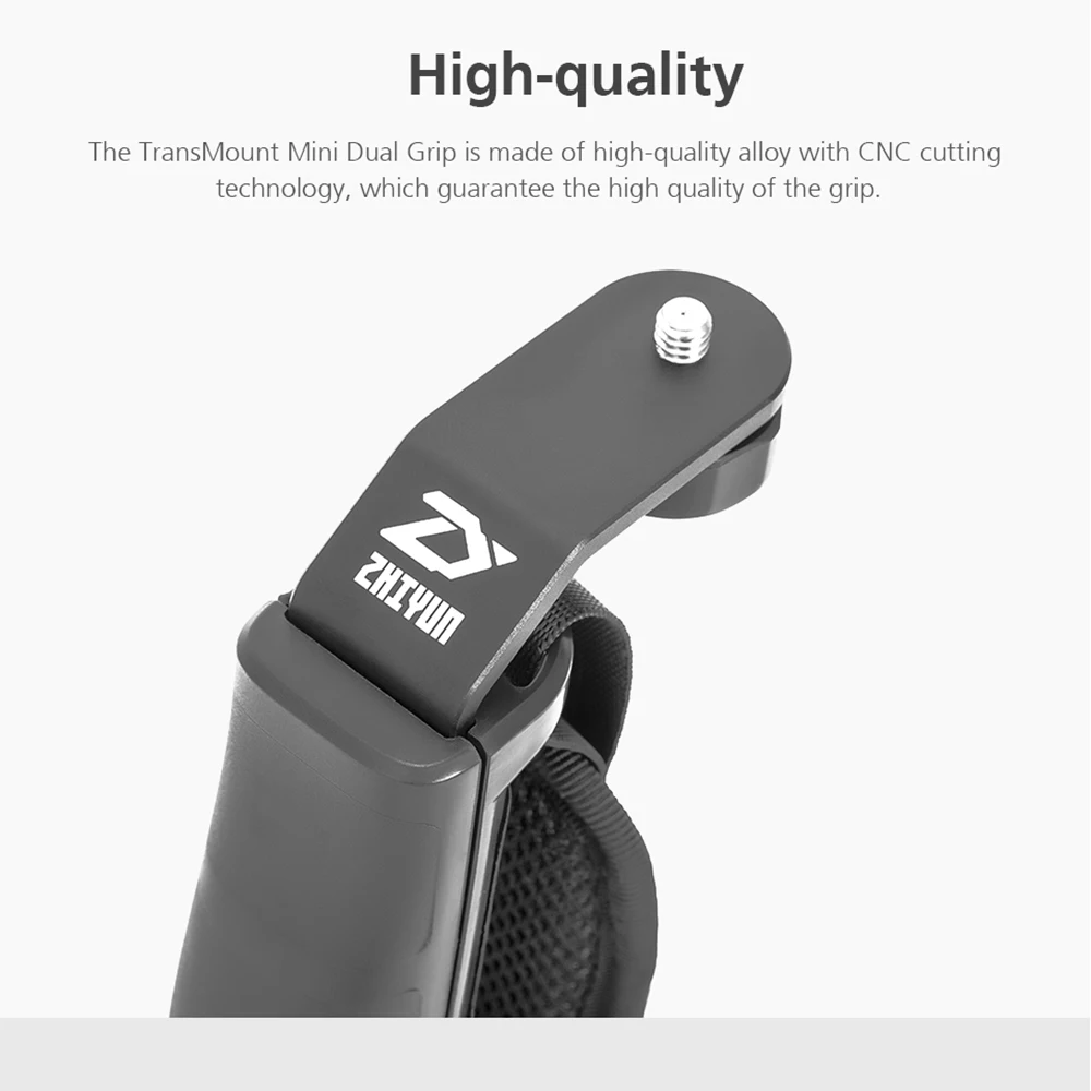 ZHIYUN официальный кран 2 Gimbal аксессуары комплект Ручка L кронштейн трансмаунт мини двойной захват для Светодиодный светильник/микрофон/монитор