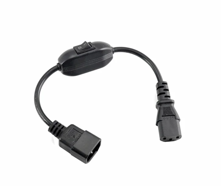 C14 C13 удлинитель питания IEC 320 мама к папа с 10 А выключателем питания|adapter cord|for cablec14
