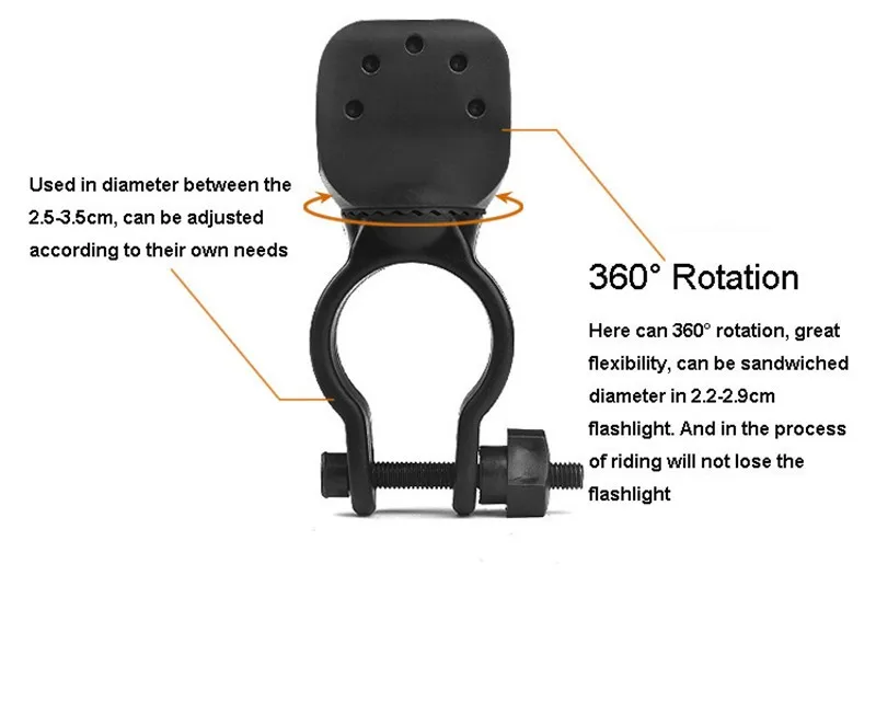 Универсальные аксессуары для велосипеда с поворотом на 360 градусов зажим