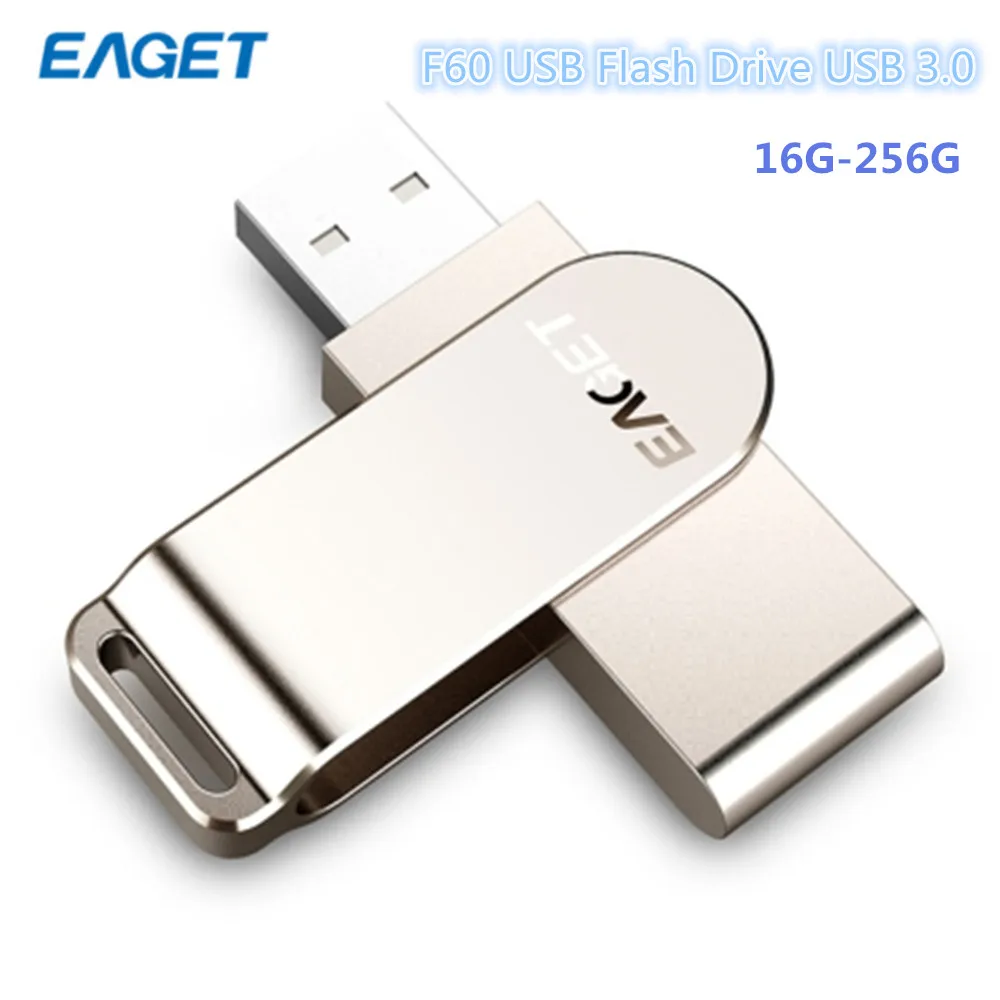 EAGET F60 USB флэш накопитель USB3.0 флеш 32 Гб оперативной памяти 16 встроенной металла