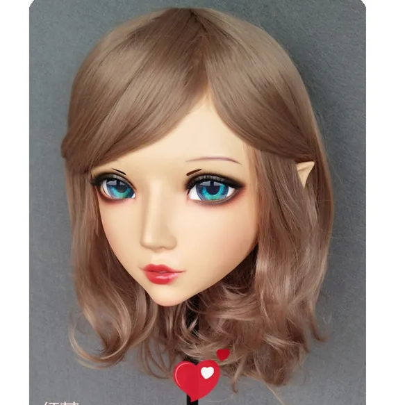 (NEW-01) ручная работа женская Смола кроссдресс Красивая Девушка BJD маски японский