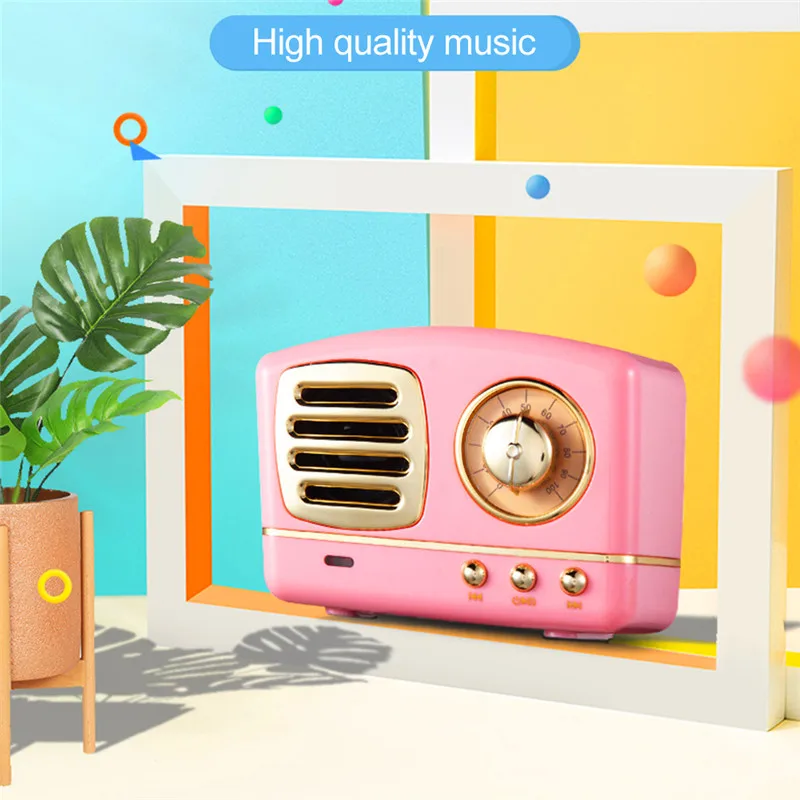 Bluetooth Колонка в стиле ретро 4 1 Hi Fi с поддержкой TF карты|Портативные колонки| |