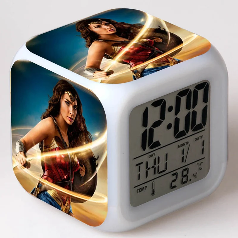 DC Movie Wonder Woman будильник игрушки Лига Справедливости Супер Герои Зеленый Фонарь 7