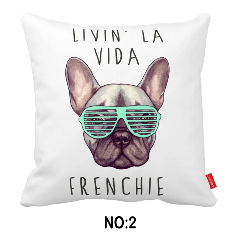 Милые птицы кошка бульдог с прохладной Очки принтом автомобиля декоративные