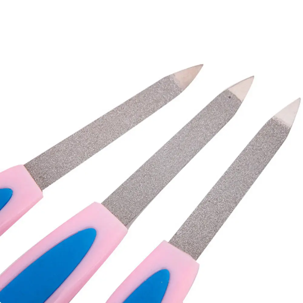 1 шт. двухсторонняя пилка для ногтей маникюра и педикюра разные цвета женские