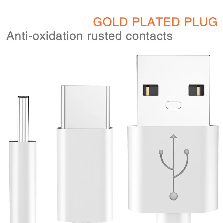 3 шт./лот 2 м usb type C кабель 2.4A Быстрая зарядка type-C кабель для samsung Galaxy S8 S9 Xiaomi mi8 Oneplus 6 USB C кабель для передачи данных