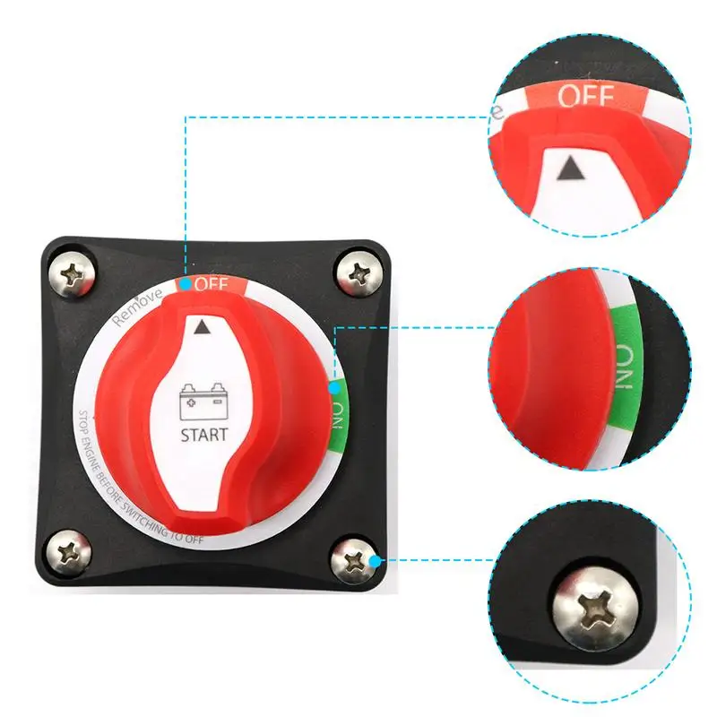 Переключатель аккумулятора для салона автомобиля 2/4 а/А 48 В постоянного тока