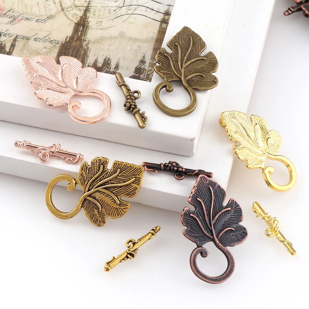 Античные бронзовые зажимы для браслета золотистые застежки на ожерелье 6