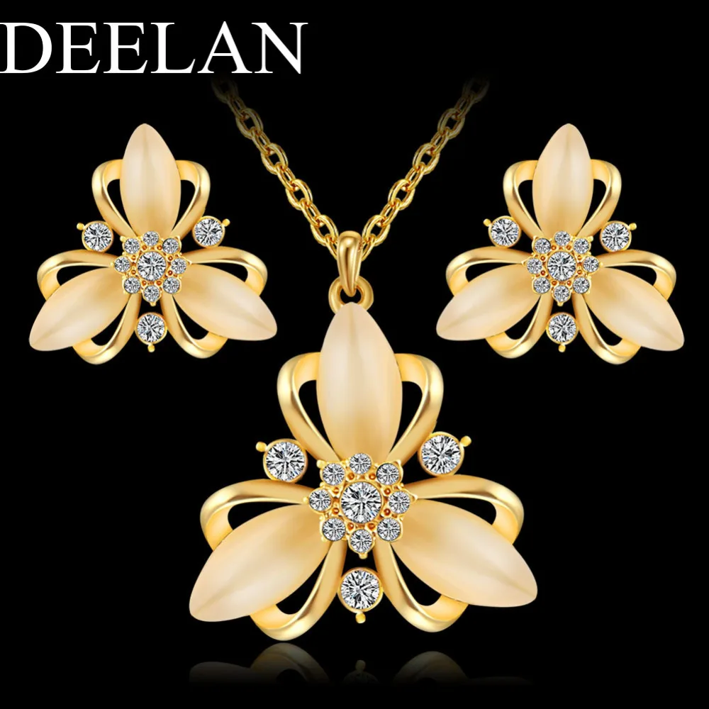 Модные Лидер продаж золото Цвет колье серьги женщины подарок Африка Нигерия