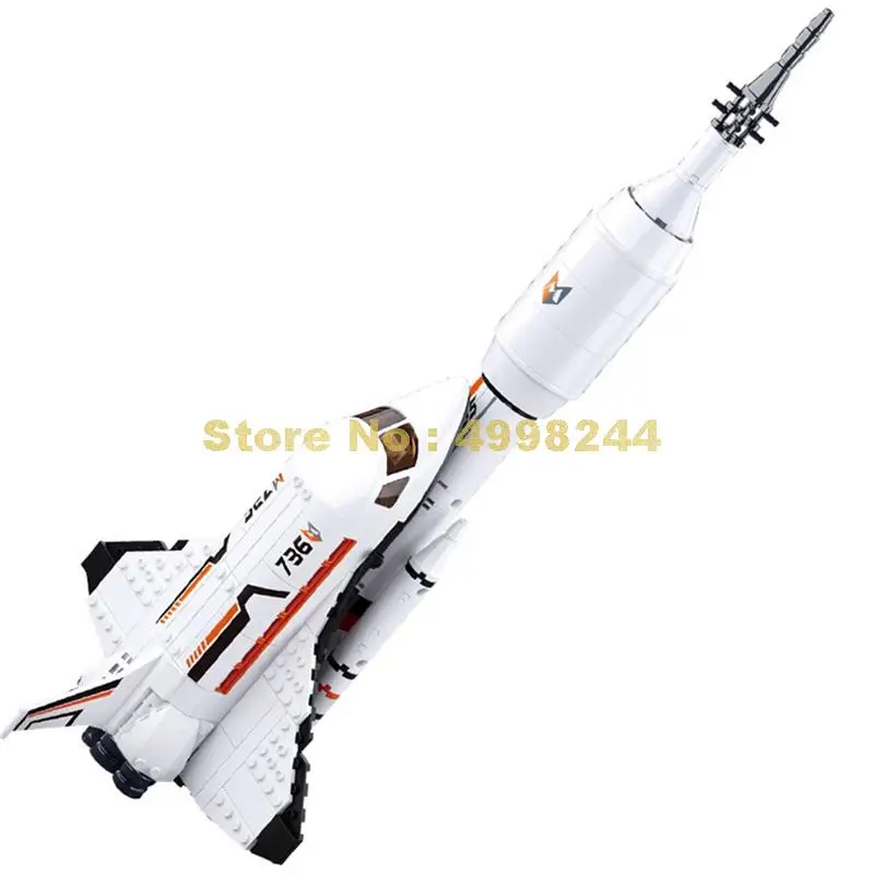 167 шт. пространство авиации ракета челнок корабль Строительные блоки
