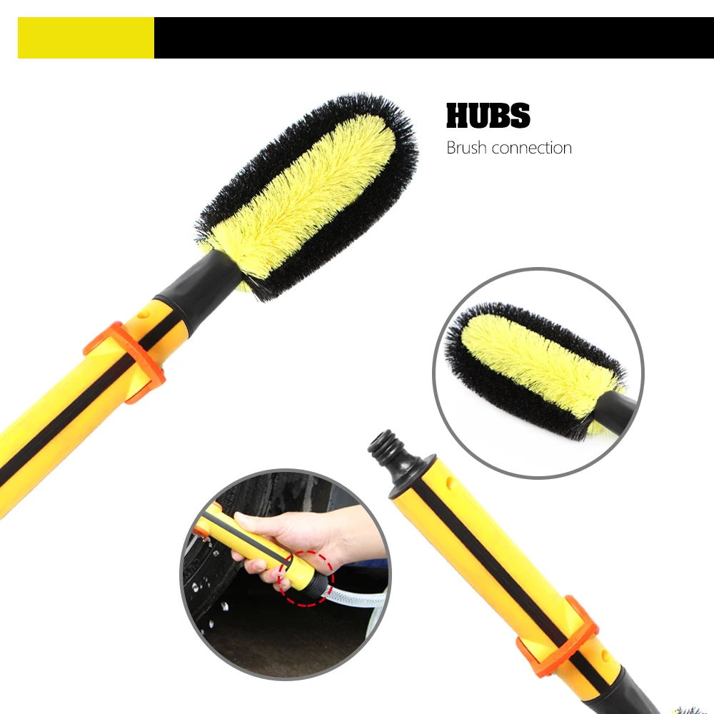 Вода через щетки мытья автомобиля Kit зубные с мягкой щетиной для автомобилей