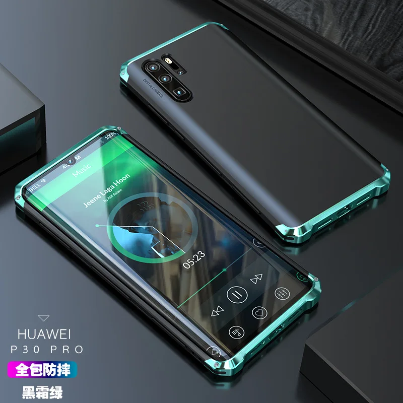 Для huawei P30 чехол Роскошный бронированный из твердого пластика задняя металлическая алюминиевая рамка противоударный чехол для телефона для huawei p30 Pro металлический чехол