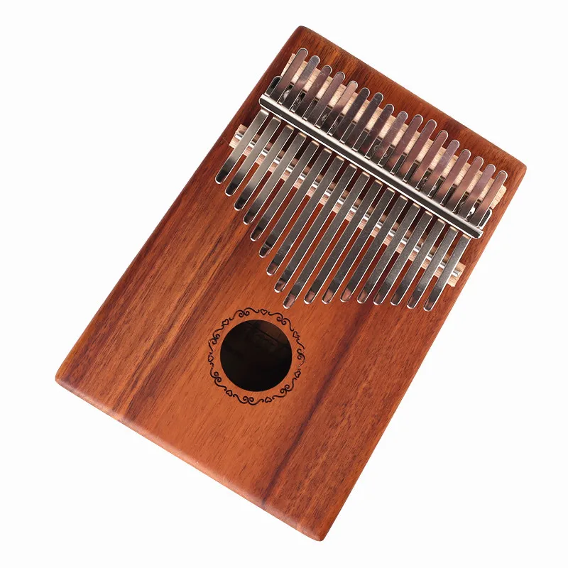 17 клавишный палец Kalimba Mbira Sanza большой палец пианино Акация красного дерева поддерживающая сумка клавиатура Marimba деревянный музыкальный инструмент