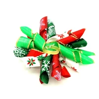 100pcs chrismas dog bows pet dog ribbon hair bows curves designs dog accessories christmas festival supplies for dogs