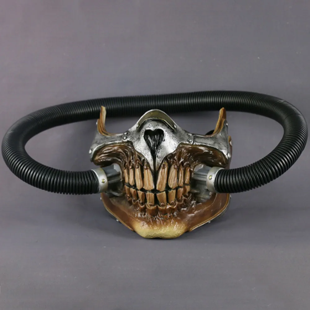 Безумный Макс 4 маска Косплэй Immortan Joe на пол-лица для Хэллоуина противогазы шлемы