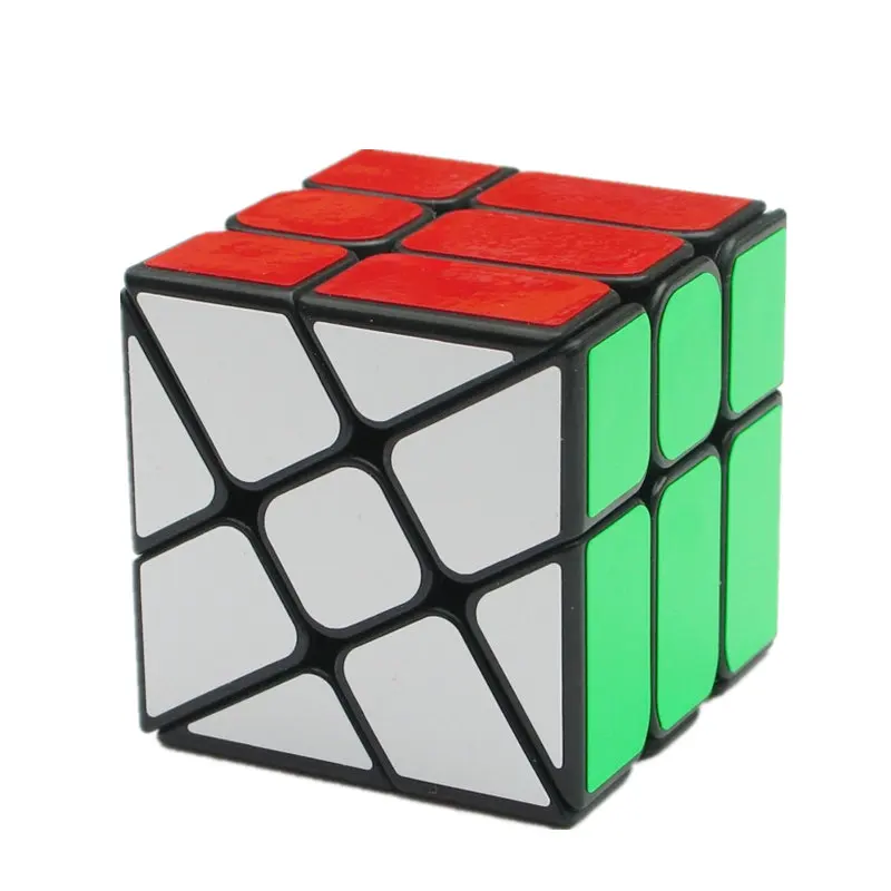 YJ 3x3x3 кубик рубика куб ветроколесо неравные 56 мм литые покрытием магический