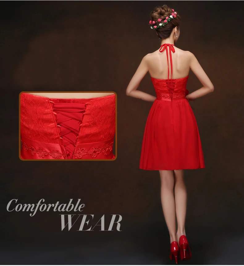 Дешевые красные шифоновые весенние Формальные корсетные скромные платья