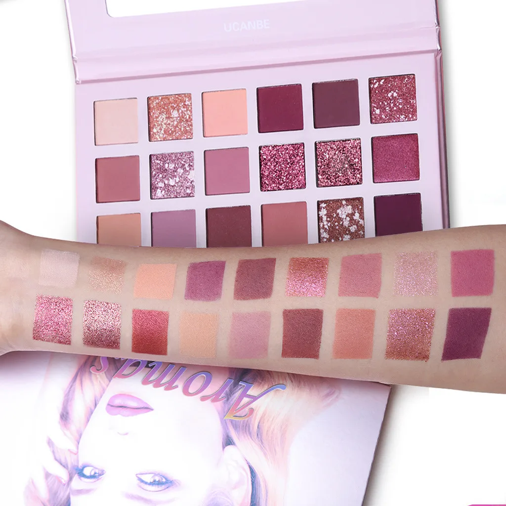 HOT18Color Водонепроницаемый Палетка теней для век Румяна Матовые Тени косметические