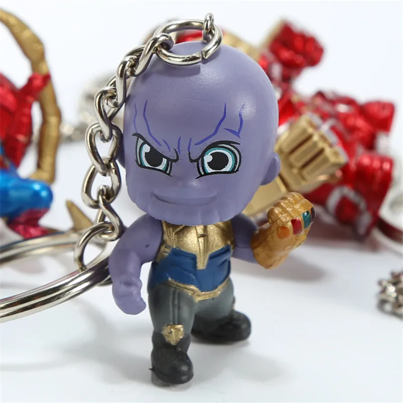 Endgame брелок Железный человек Человек-паук брелок для ключей танос Капитан Америка Antman Тор доктор странное кольцо для ключей
