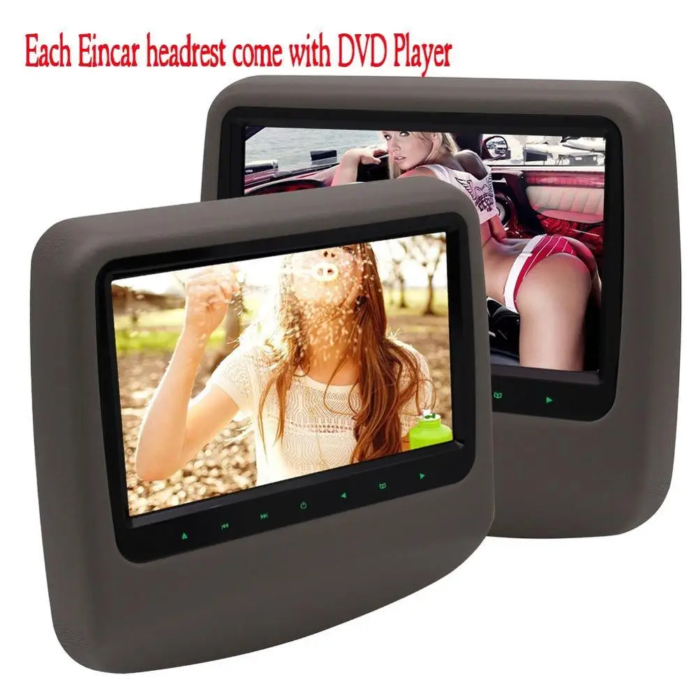 Двойной экран двойной подголовник автомобиля 2 шт. DVD/CD плеер задняя система
