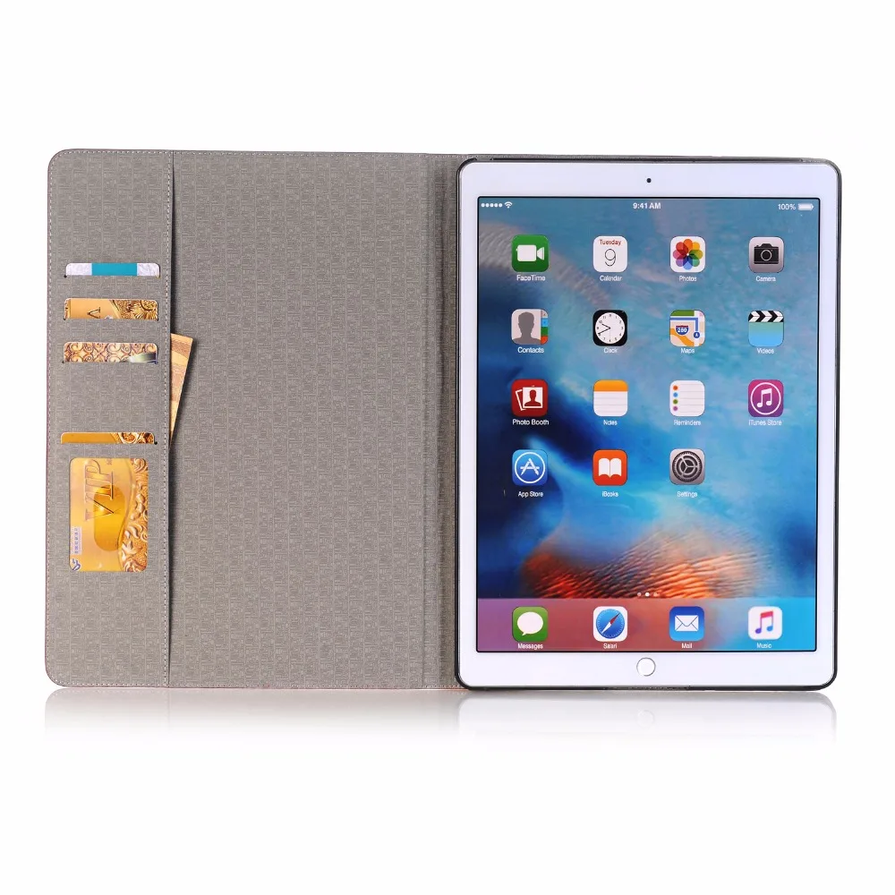 Чехол для iPad Pro 12,9 дюйма из крокодиловой кожи Модный деловой чехол для Apple Smart Cover подставка держатель для карт