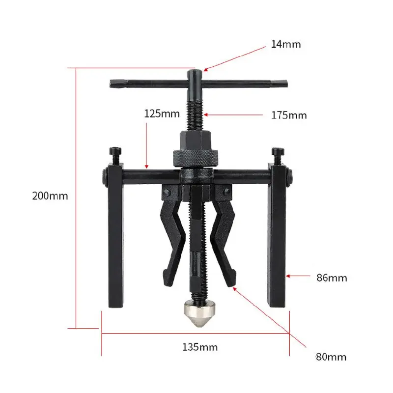 3 челюсти подшипника Съемник Авто втулка мотоцикла Axletree Remover Extractor Инструменты