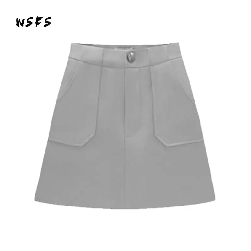 Wsfs розовая черная замшевая тканевая юбка женские элегантные юбки Aline Сексуальные клубные бандажные мини