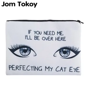 Сумочка для косметики Jom Tokoy, с 3D-принтом Мой кошачий глаз