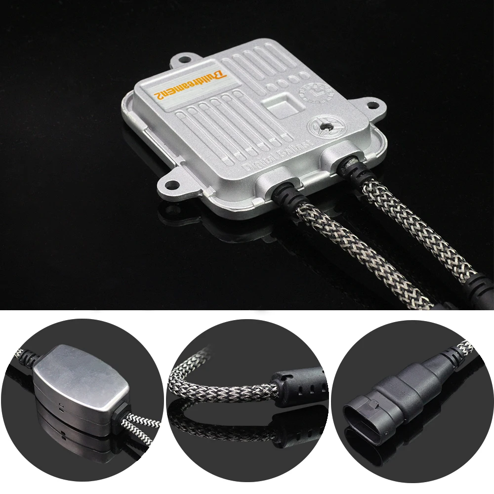 Buildreamen2 55 Вт AC HID ксеноновый цифровой балласт блок зажигания с сигнальной лампой