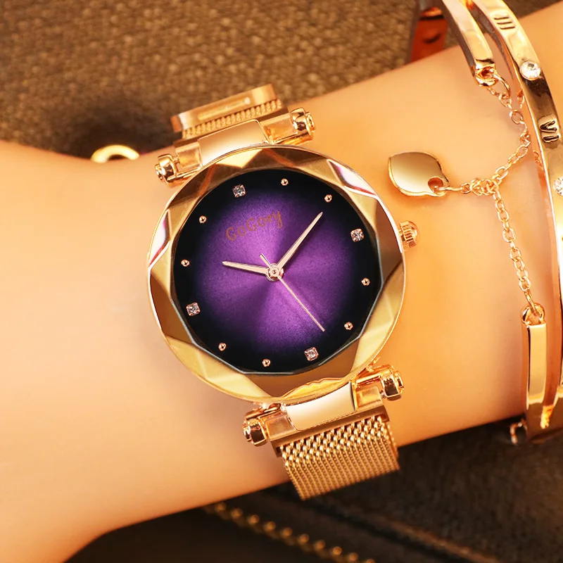 Женские Элегантные кварцевые наручные часы Mujer металлические стальные женские