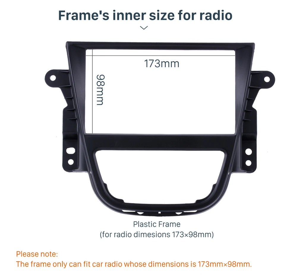 Seicane 2Din Автомобильная Радио Рамка для OPEL MOKKA Surround DVD панель OEM 173*98 мм установка в тире отделка комплект рамка адаптер