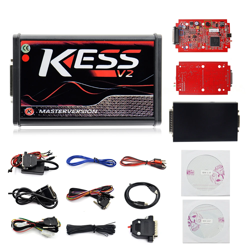 2020 диагностический инструмент сканирования ЕС красный Kess V5.017 ECU KM инструменты V2.47