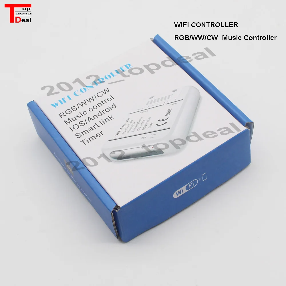 1pcs 4A*5CH 5CH(RGB/WW/CW) LED WIFI Controller IOS Android Smart Link Timer DC 12-24V | Лампы и освещение