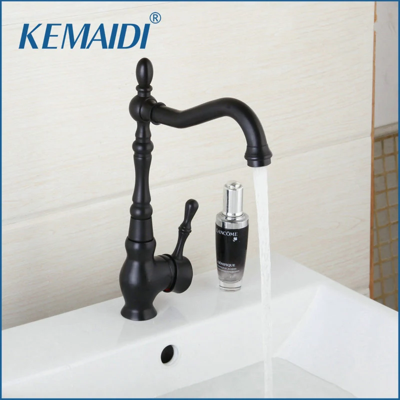 KEMAIDIBathroom и кухонный кран ORB, смеситель для раковины, смесители для кухни, смеситель для раковины, черный кран, Твердый латунный кран