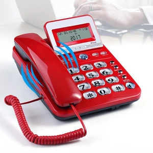 desk telefone corded telephone phone landline lcd display caller id volume adjustable calculator alarm clock for home office free global shipping