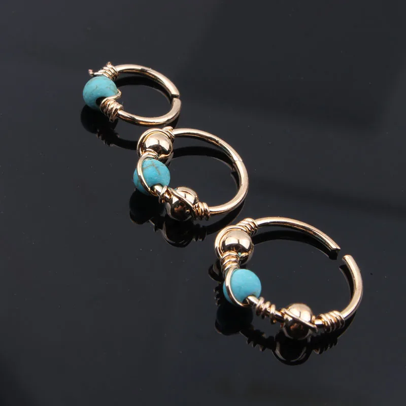 Новый продукт Золотое кольцо рандомное хирургическая сталь для пирсинга мигрени