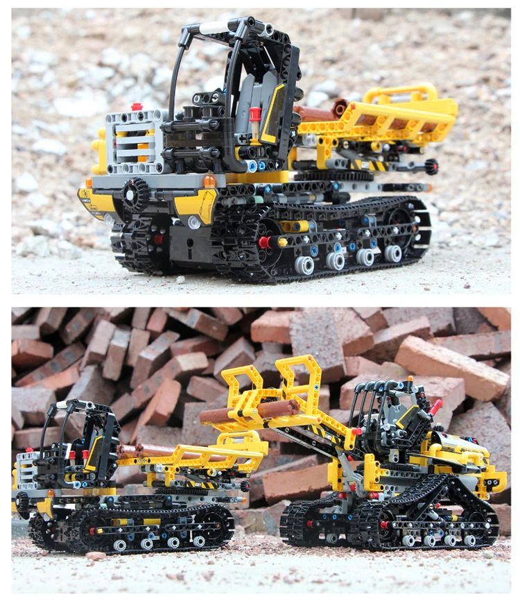 Формы King Technic блоки 13034 13035 Rc кирпич с App контроль Gory Gyaroians Строительная команда магазин грузовик