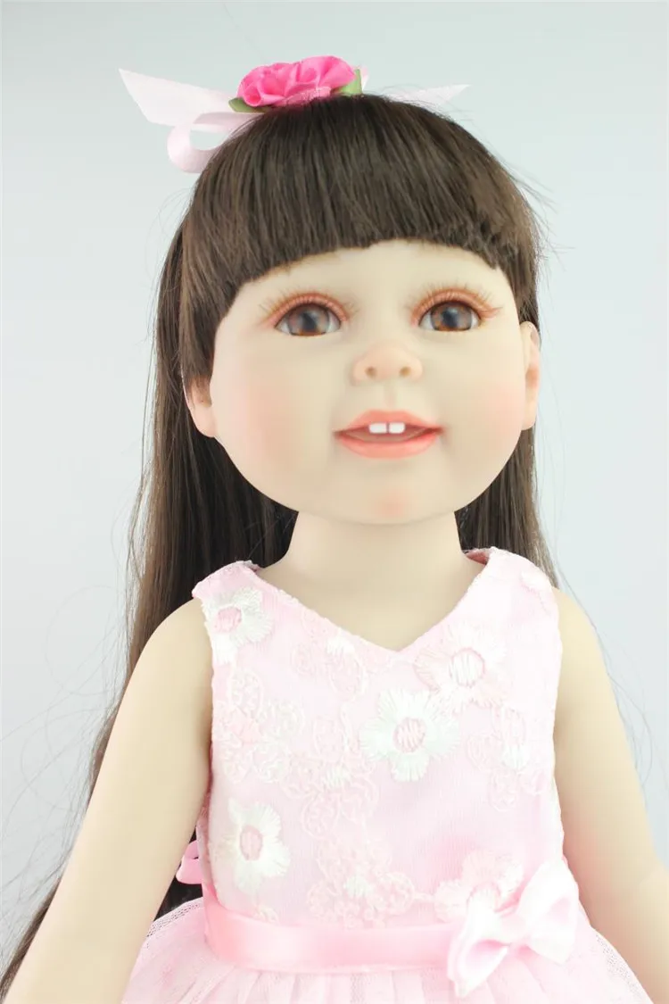 Кукла Reborn Girl NPK 45 см/18 дюймов виниловая Baby dolls игрушки Bebes reborn куклы принцессы для