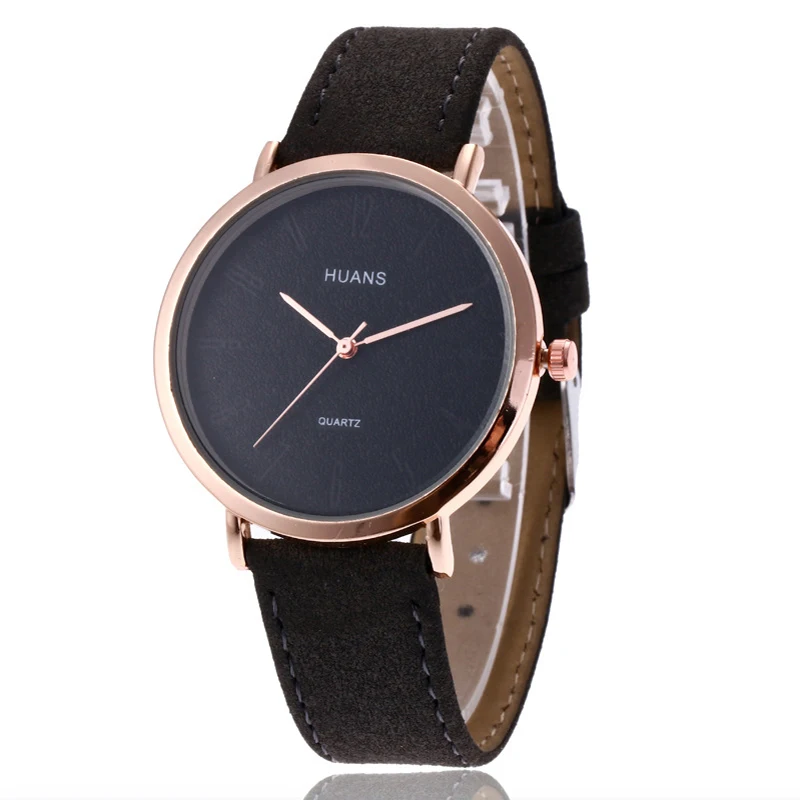 EEY Новинка Лидер продаж модные дамы аналоговые кварцевые кожа часы простые