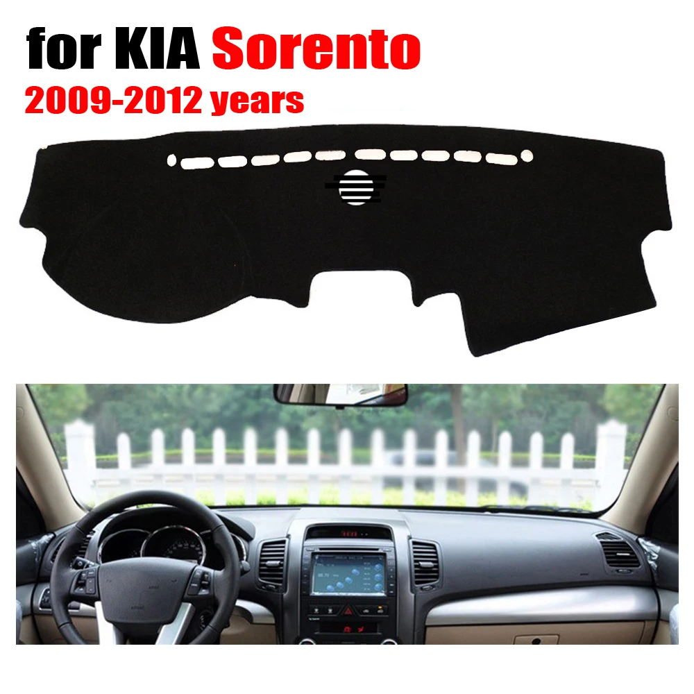 

Коврик для приборной панели автомобиля для KIA Sorento 2009-2012 года, левый коврик для приборной панели, чехлы для приборной панели автомобиля