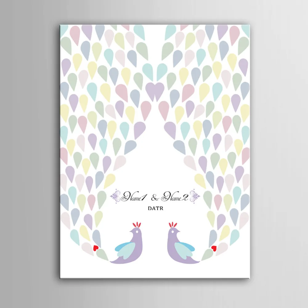 Гость подписи брезент доска для картина подарок на свадьбу вечеринку