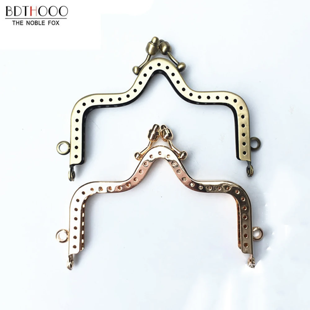 10 шт./лот сделай сам сумка-клатч поцелуй застежка металлическая рама для кошелька