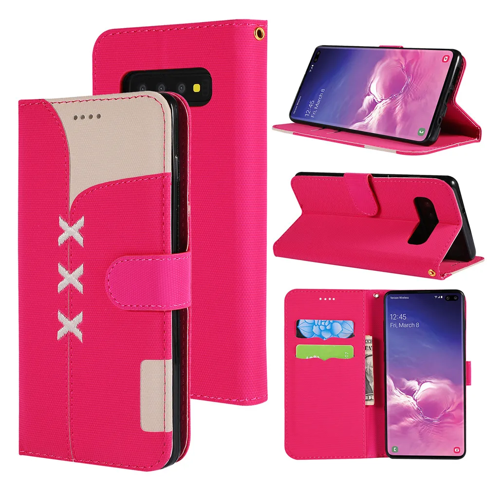 Чехол-кошелек для samsung Galaxy S10 S10e Book S9 S8 Plus, чехол A70 A50 A40 A30, сшитая кожа, стильный спортивный Чехол