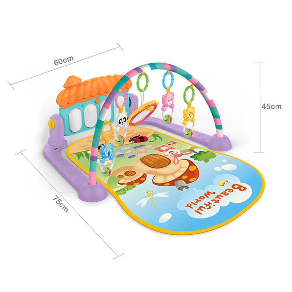 Baby Play Mat Kids Rug Educational Puzzle Carpet With Piano Keyboard And Cute Animal Playmat Gym Crawling Activity Toys | Игрушки и