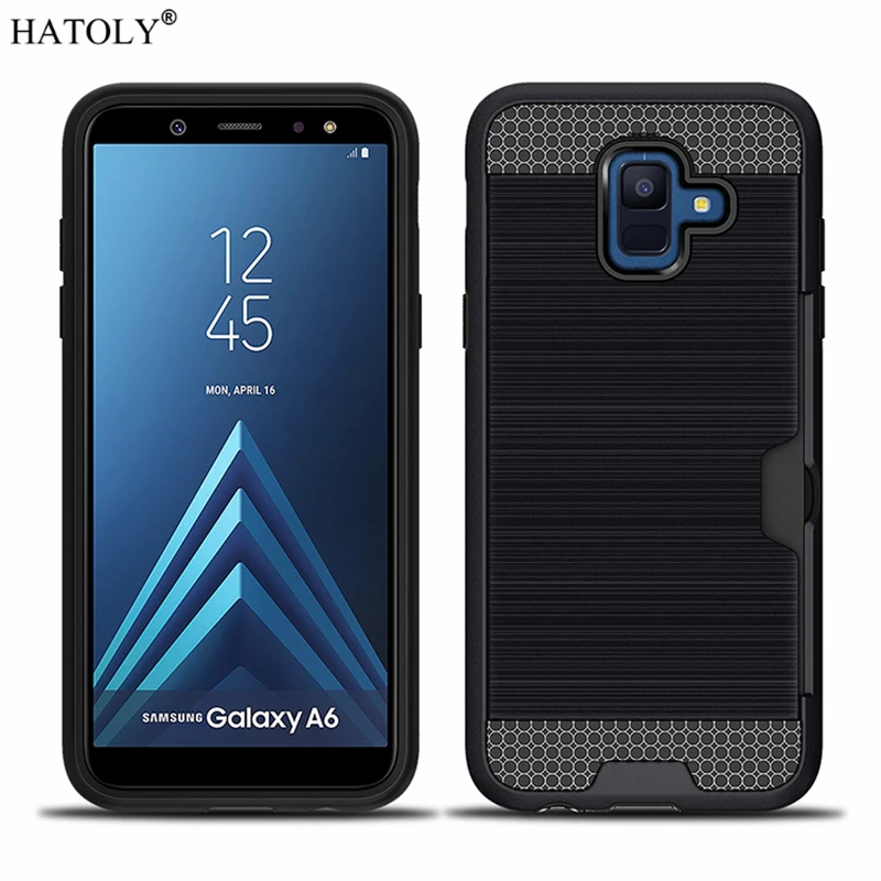 Для Fundas Samsung Galaxy A6 Plus 2018 Чехол Броня прочный резиновый чехол для телефона с