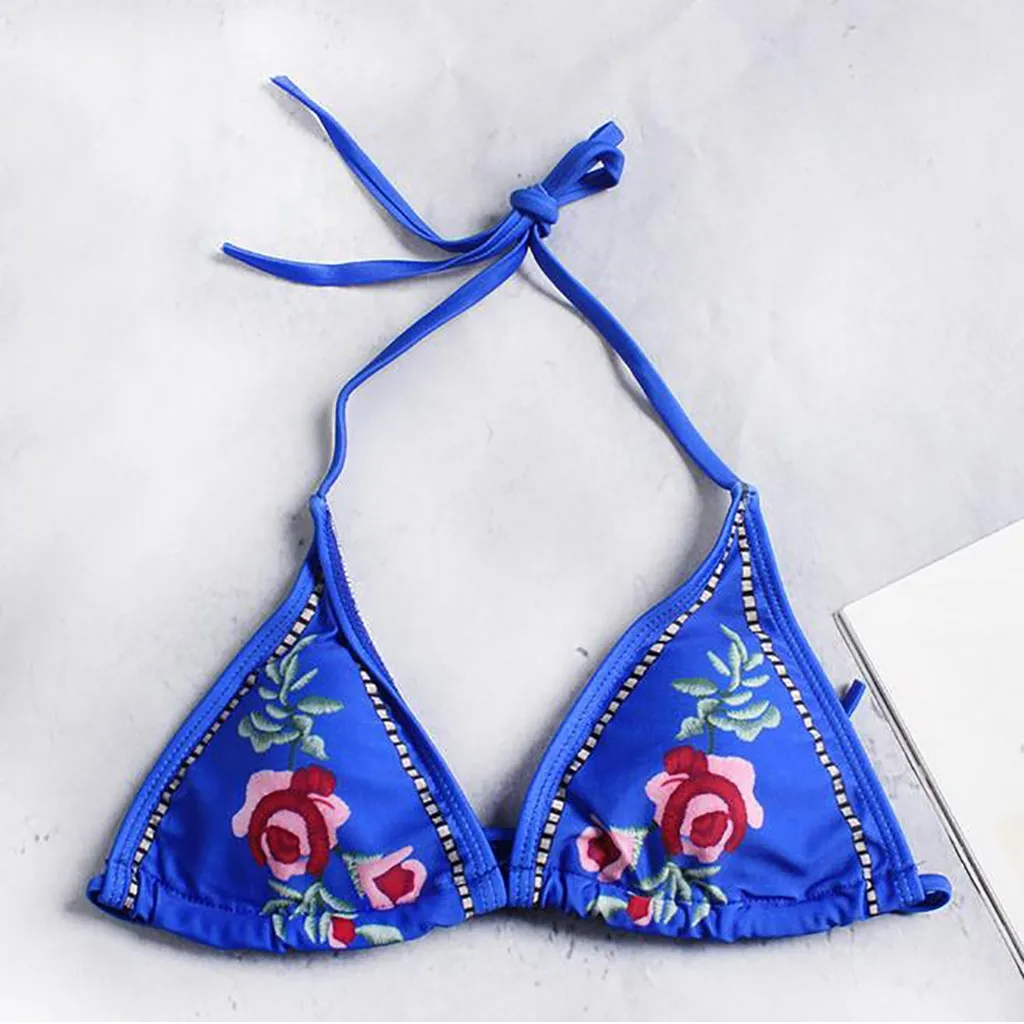 JAYCOSIN сексуальный женский синий Принт наборы для плавания модная пляжная одежда