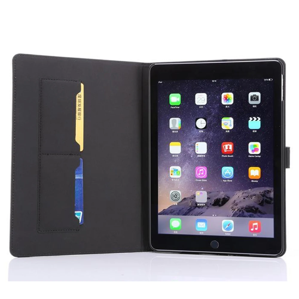 Чехол для планшета Apple iPad воздуха 1 2 мобильный телефон оболочки Расширенный из искусственной кожи чехол для смарт-чехол для Apple iPad 2/3/4, 5, 6, 5th 6th поколения Coque Funda
