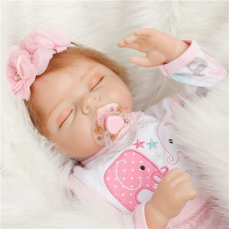 Силиконовая кукла SanyDoll 22 дюйма 55 см Реалистичная для детей|reborn silicone doll|dolls reborn